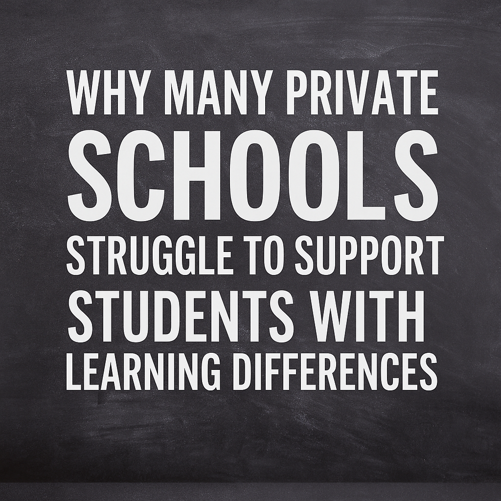 Why Many Private Schools Struggle to Support Students with Learning Differences